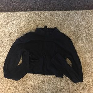 Forever 21 Mock Turtleneck Crop Top